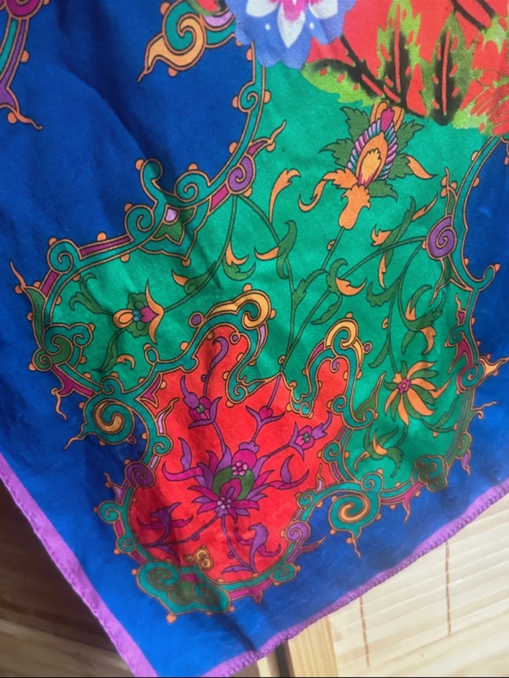 Vibrant women’s silk Scarf